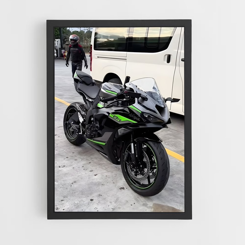 Poster Ninja zx-6r Éclatant (vue 2)